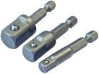 Hex to Sq Drive Adaptor 3 Piece Faithfull