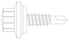 Cladding Screws - Bonded Washer