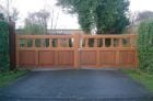 Hilton Entrance Gates Iroko Hardwood